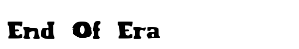 End Of Era font