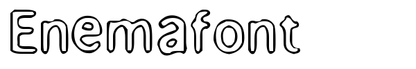 Enemafont font