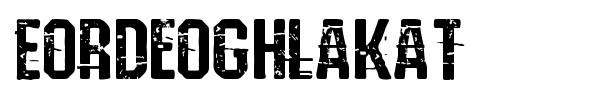 Eordeoghlakat font preview