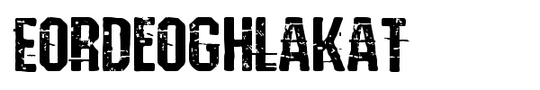 Eordeoghlakat font preview