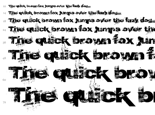 Epoxy History font waterfall