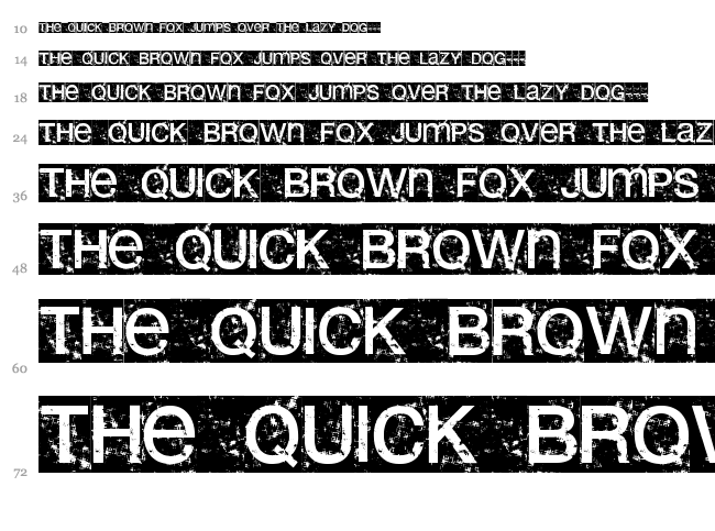 Erolib font waterfall