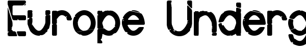Europe Underground Worn font