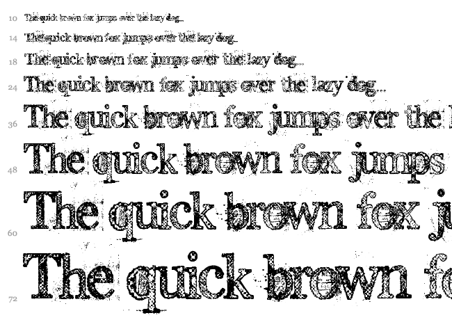 Everyday Ghost font waterfall