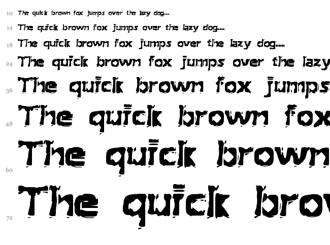 Extraction BRK font waterfall