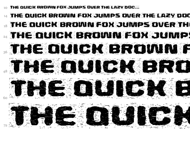 Extraterrestre font waterfall