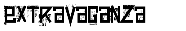 Extravaganza font