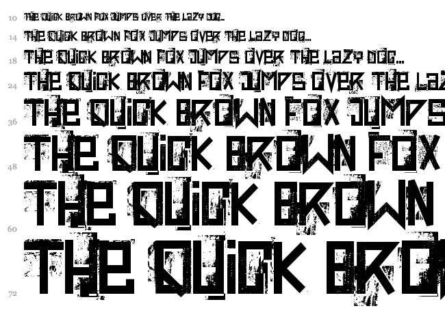 Extravaganza font waterfall