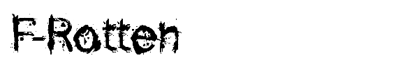 F-Rotten font preview