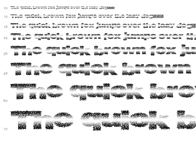 Fadevetica font waterfall