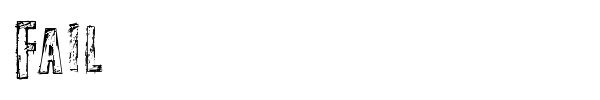 Fail font