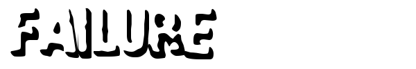 Failure font