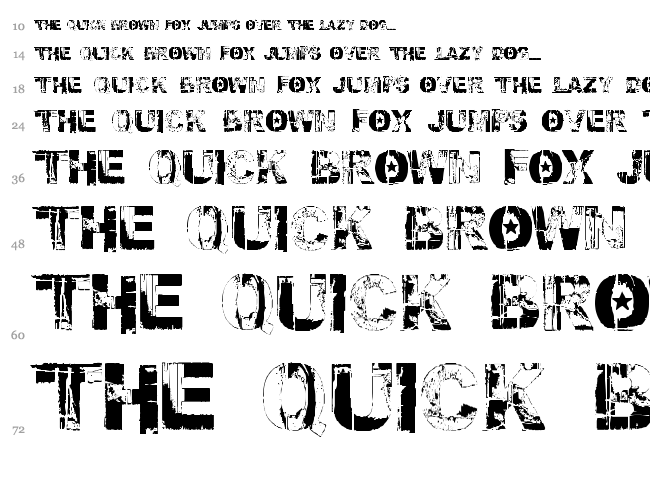Fallout Font font waterfall