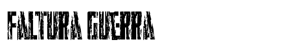Faltura Guerra font