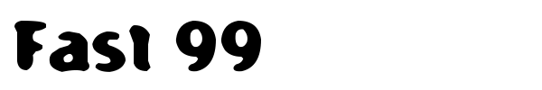Fast 99 font