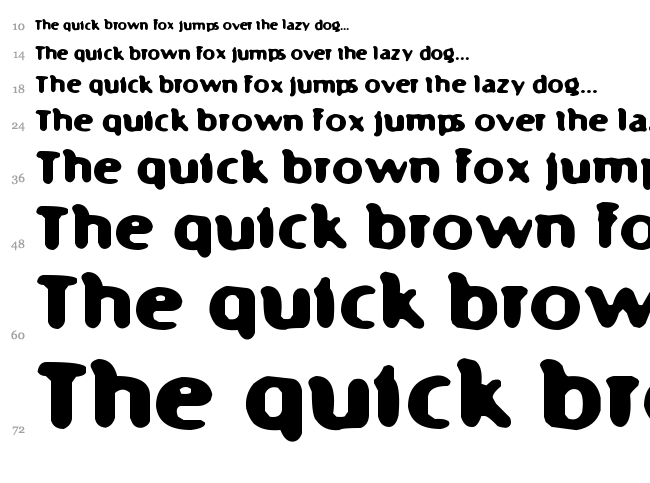 Fast 99 font waterfall