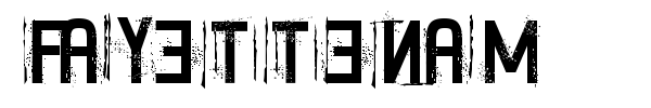 Fayettenam font