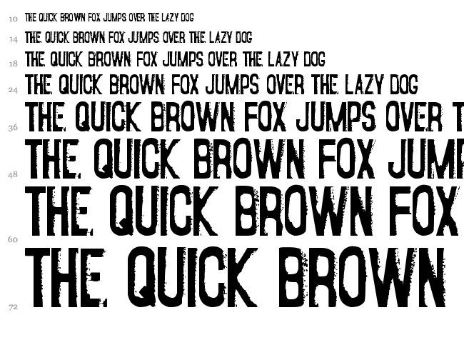 Fear of a Punk Planet font waterfall