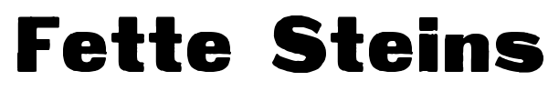 Fette Steinschrift font
