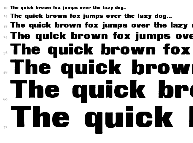 Fette Steinschrift font waterfall