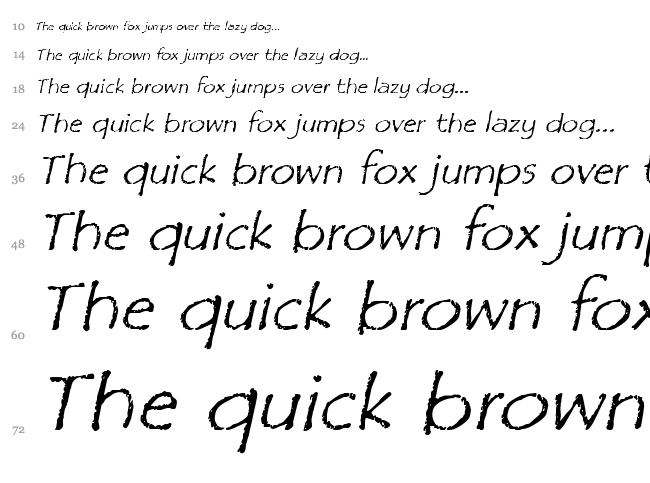 Film Cryptic font waterfall