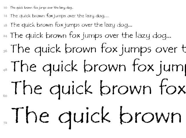 Film Cryptic font waterfall