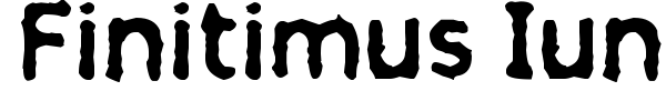 Finitimus Iungo font preview