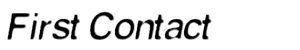 First Contact font