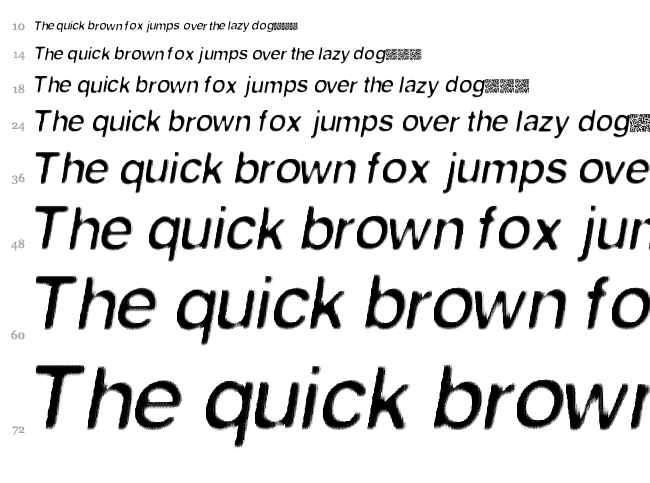 First Contact font waterfall