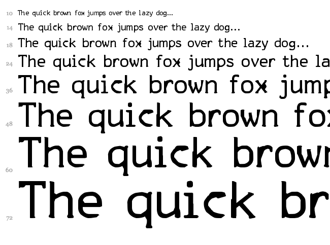 FKR ParkLife font waterfall