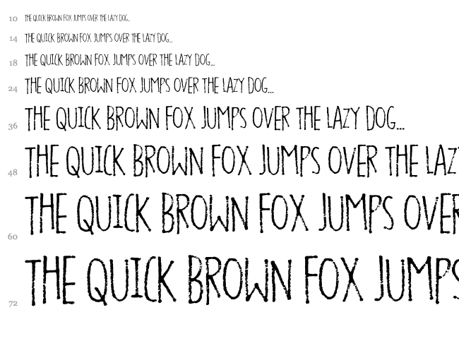 Foolish People font waterfall