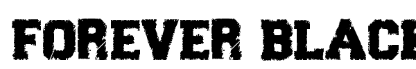 Forever Black font