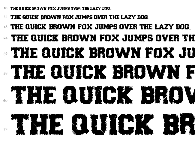 Forever Black font waterfall