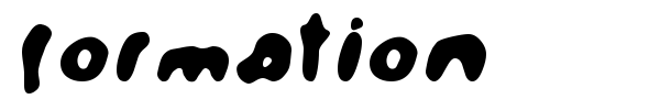 Formation font