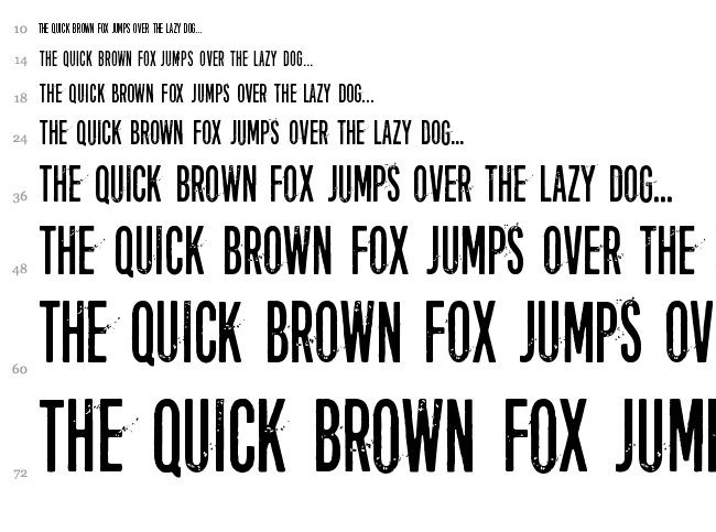 Forty-six font waterfall