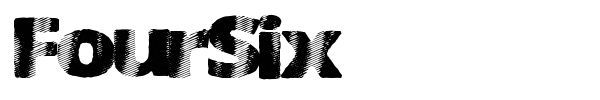 FourSix font