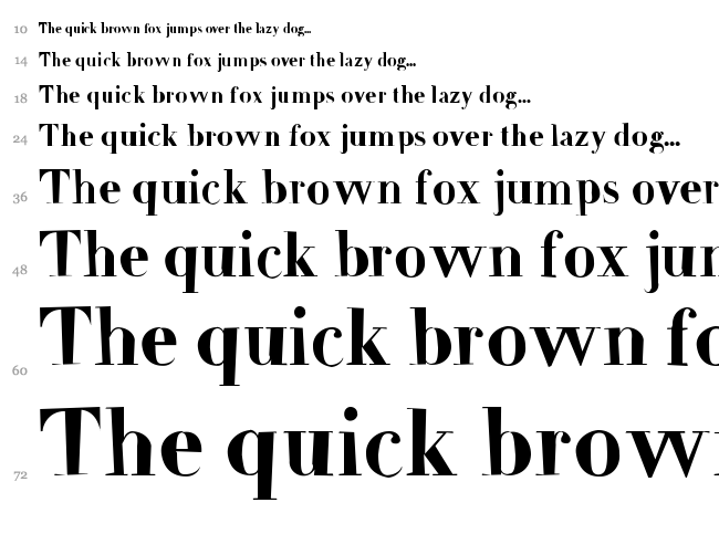 Frail font waterfall
