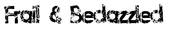 Frail & Bedazzled font preview