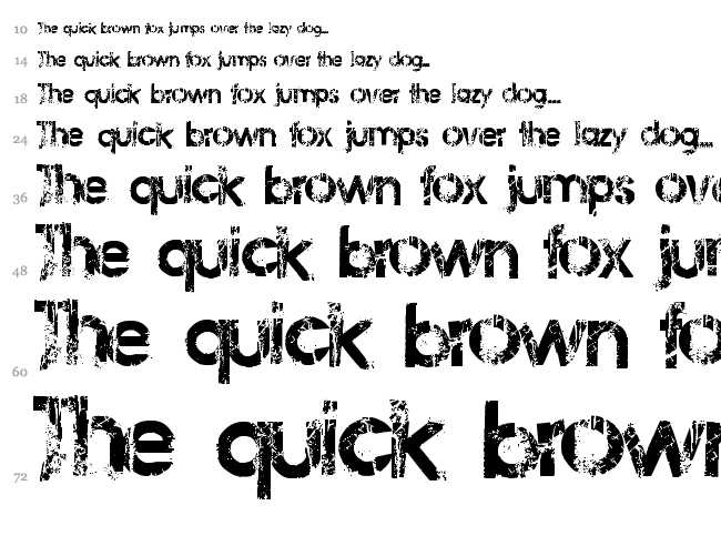 Frail & Bedazzled font waterfall