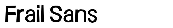 Frail Sans font