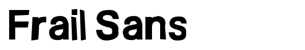 Frail Sans font preview