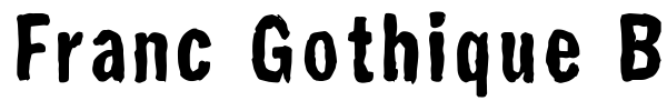 Franc Gothique Brush font