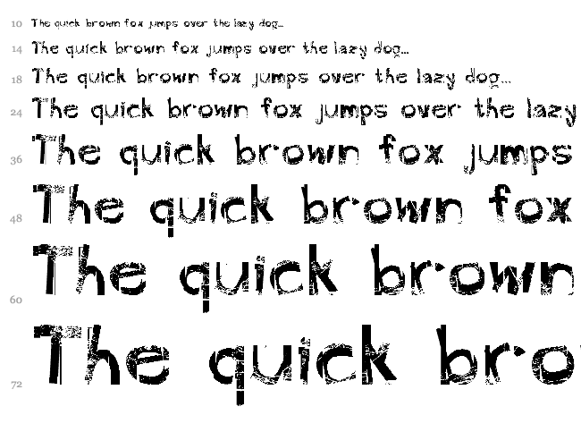 FreekTure font waterfall