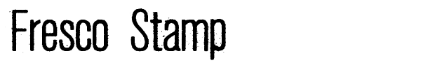Fresco Stamp font