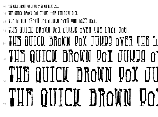 Fucsimile font waterfall