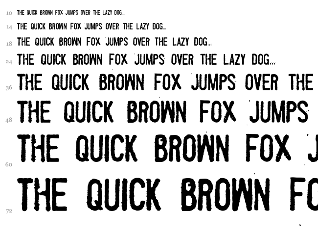 Fueled by Schlitz font waterfall