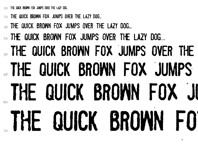 Fueled by Schlitz font waterfall