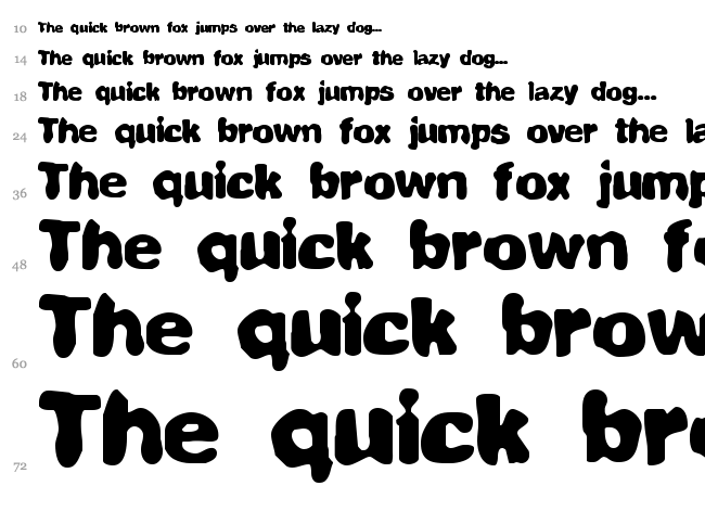 Fully Completely BRK font waterfall