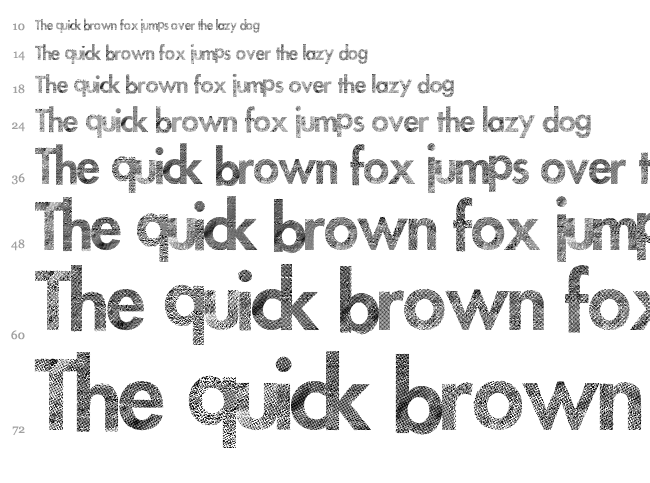 Futuremoon font waterfall