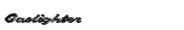 Gaslighter font preview